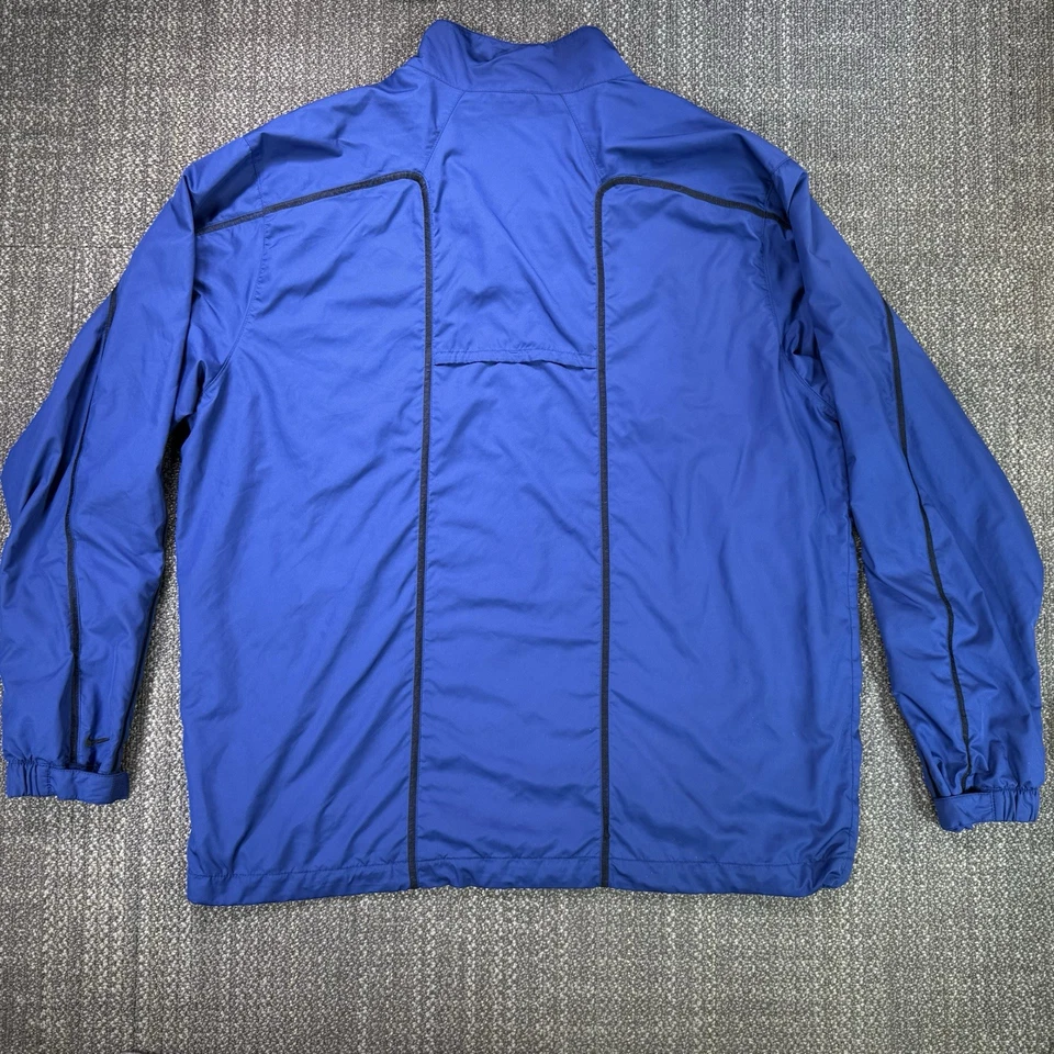 Nike Golf Wind Jacket Mens XL Blue Half Zip Windbreaker Pullover Merrill Lynch - Image 2 of 4