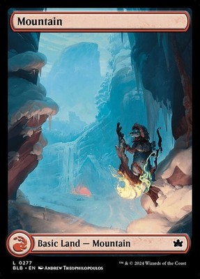 [MTG] Mountain (Foil) (0277) (BLB) NM