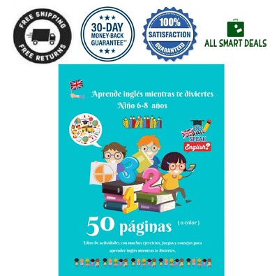 Libro Para Aprender Ingles Para Niños Años Actividades Diversion  Primaria