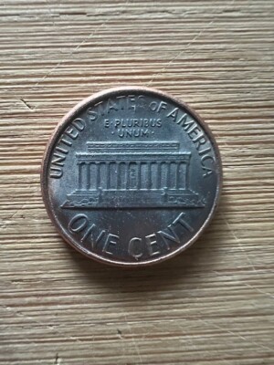 1986 D Lincoln Penny 1 Cent Error Missing Copper Clad Layer Both