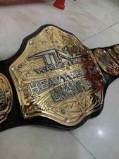 TNA Wrestling Heavyweight Championship belt 4mm Zinn Double Layer Stacked Adult