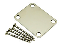 Nickel Guitar Neck Plate with 1 3/4" mounting screws US Size