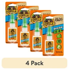 Gorilla Glue Super Glue Clear Gel - 4 Pack, 15g (.53oz)​​