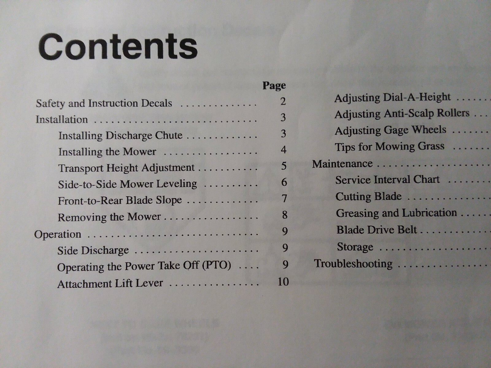 TORO Wheel Horse Tractor 42" 48 Mower Implement 78231 9861904 Owners