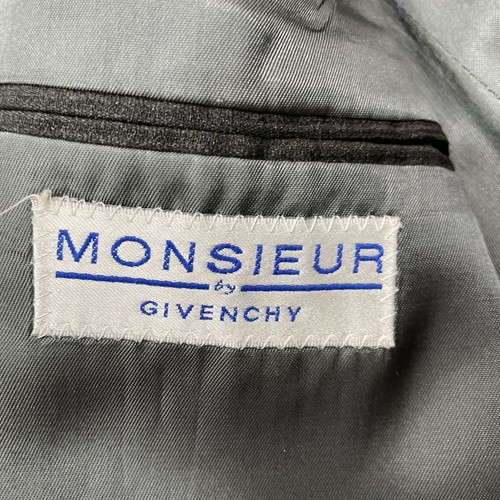 Giacca blazer vintage Givenchy Monsieur Worsted Super 100's lana 1 bottone taglia 42R - Foto 3 di 18