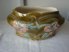 Jardinière XlX ème art nouveau décor floral  Gusstave de Bruyn