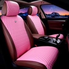 Us Pink Universal Car Seat Covers Pink Leathercrown Seat Coversanti-slip Soft Us Pink Universal Car Seat Covers Pink Leathercrown Seat Coversanti-slip Soft