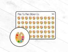 1665 Art/Painting Class Planner Stickers.