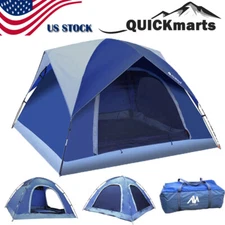 4 Person Camping Tent Outdoor Hiking Waterproof Family Sun Shelter Double Layer