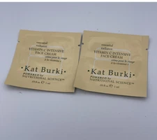 Kate BURKI essential radiance Vitamin C Face Cream X2 Sample Packs sealed