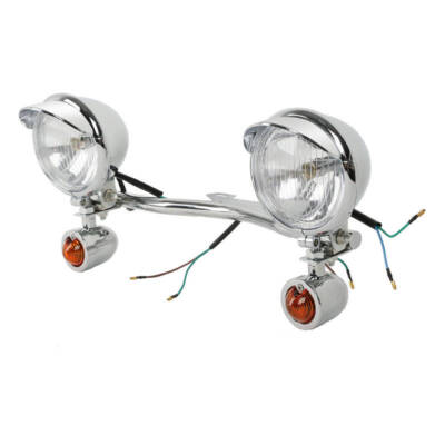 Motorrad Driving Spot Fog Light Bar W/ Bracket Blinker für Harley Chopper Bobber