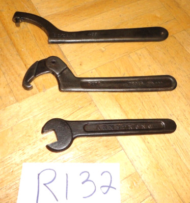 BILLINGS & PROTO & ARMSTRONG TOOLS 3 PIECE SPANNER & OPEN-END SQUARE WRENCHES