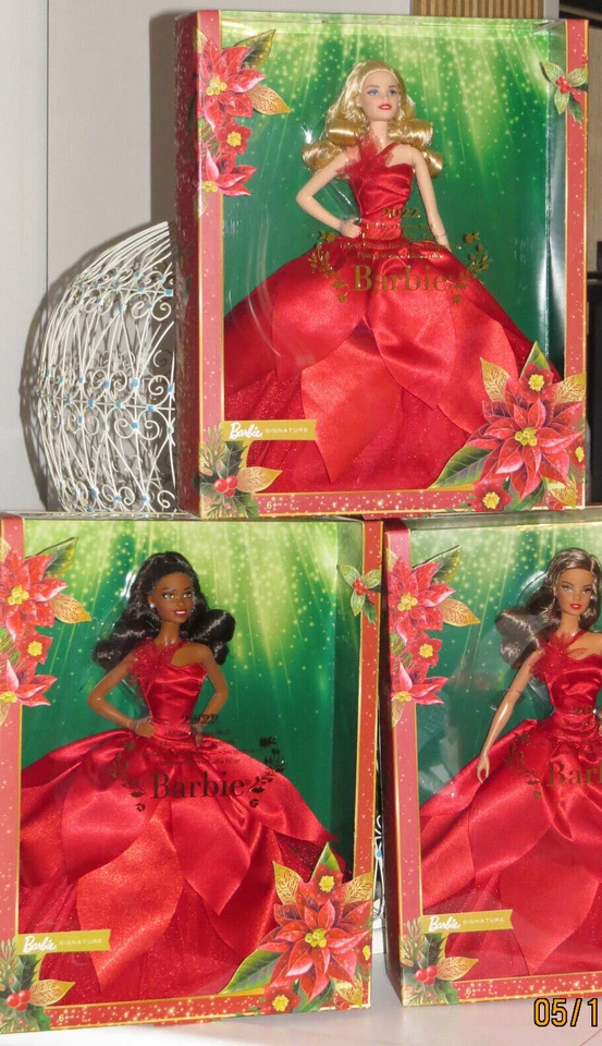 Au choix poupée BARBIE NOEL HOLIDAY 2022 Signature collection HBY03/04 - Photo 1/1