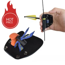 Archery Finger Tabs Shoot Guard Leather Protective Gears Recurve Bow Right Hand