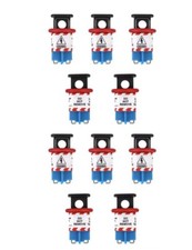 10x MCB Pin In Standard Circuit Breaker Lockout Device with danger label