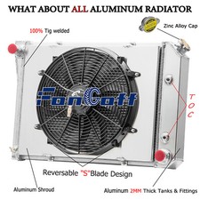 4-row Radiator Shroud Fan For 73-1974 Pontiac Ventura Chevy Nova Buick Apollo 4-row Radiator Shroud Fan For 73-1974 Pontiac Ventura Chevy Nova Buick Apollo