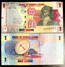 Sierra Leone 1 Leone 2022 P-34 Banknote World Paper Money UNC Currency