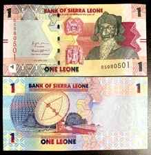 Sierra Leone 1 Leone 2022 P-34 Banknote World Paper Money UNC Currency