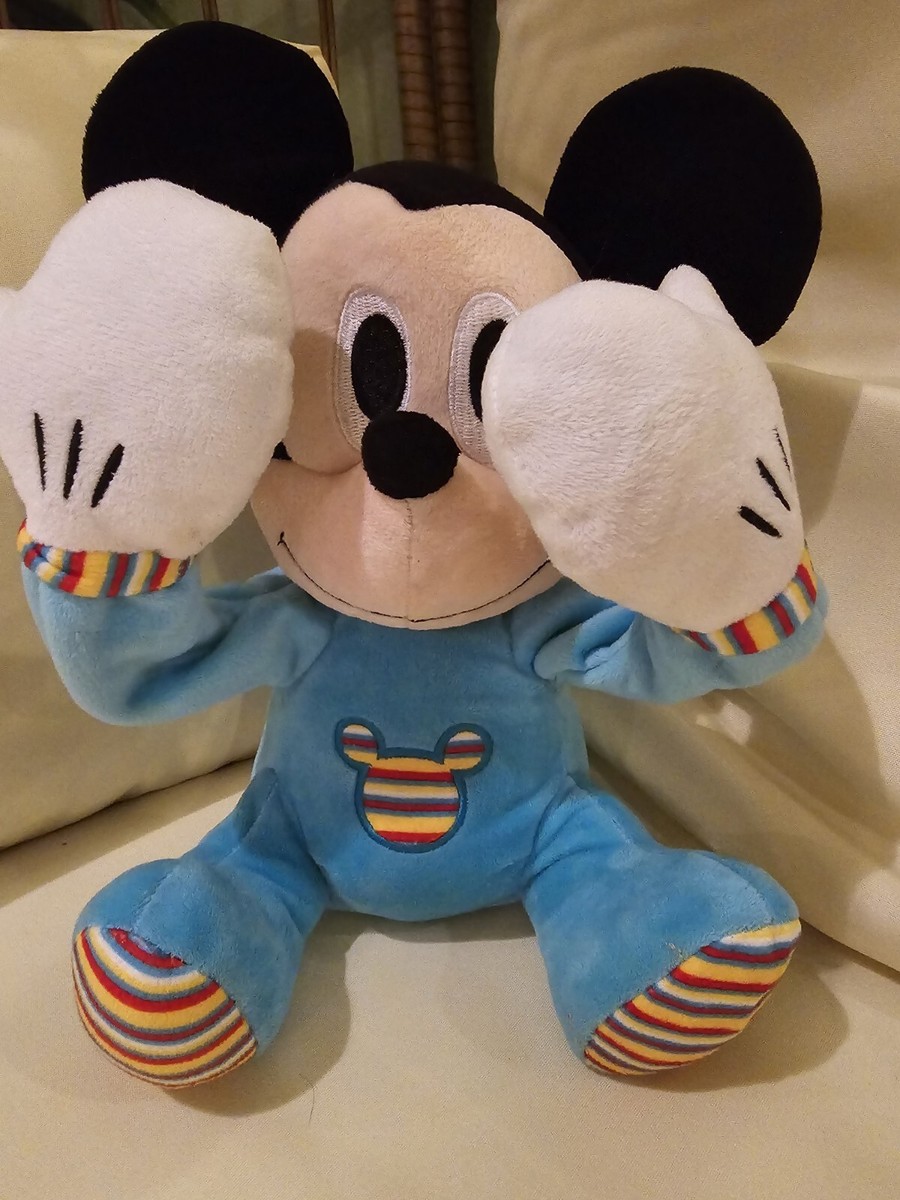 Disney Baby 12548 Peek-a-boo Mickey Mouse Plush Toy for sale