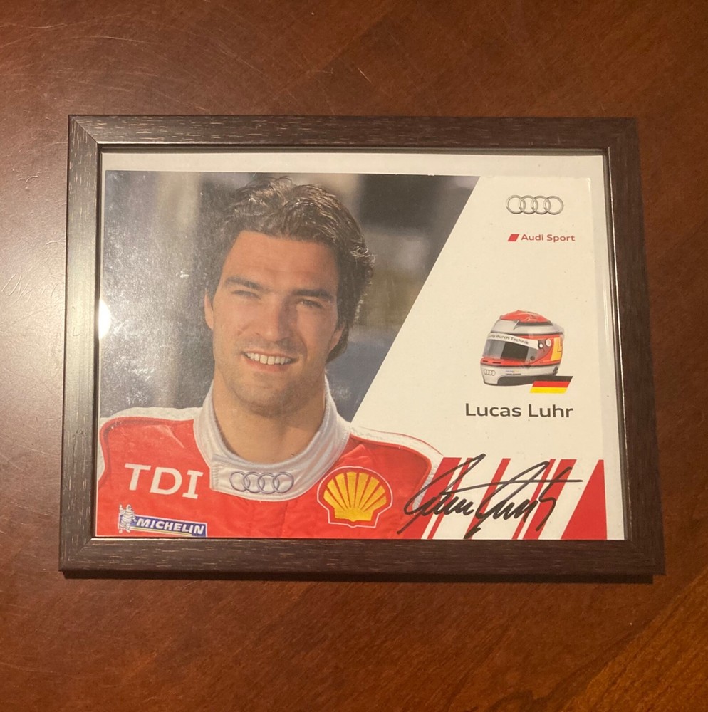 Lucas Luhr-NASCAR/Le Mans Germ. Race Car Driver & Champ-Signed  8x6 Framed Photo