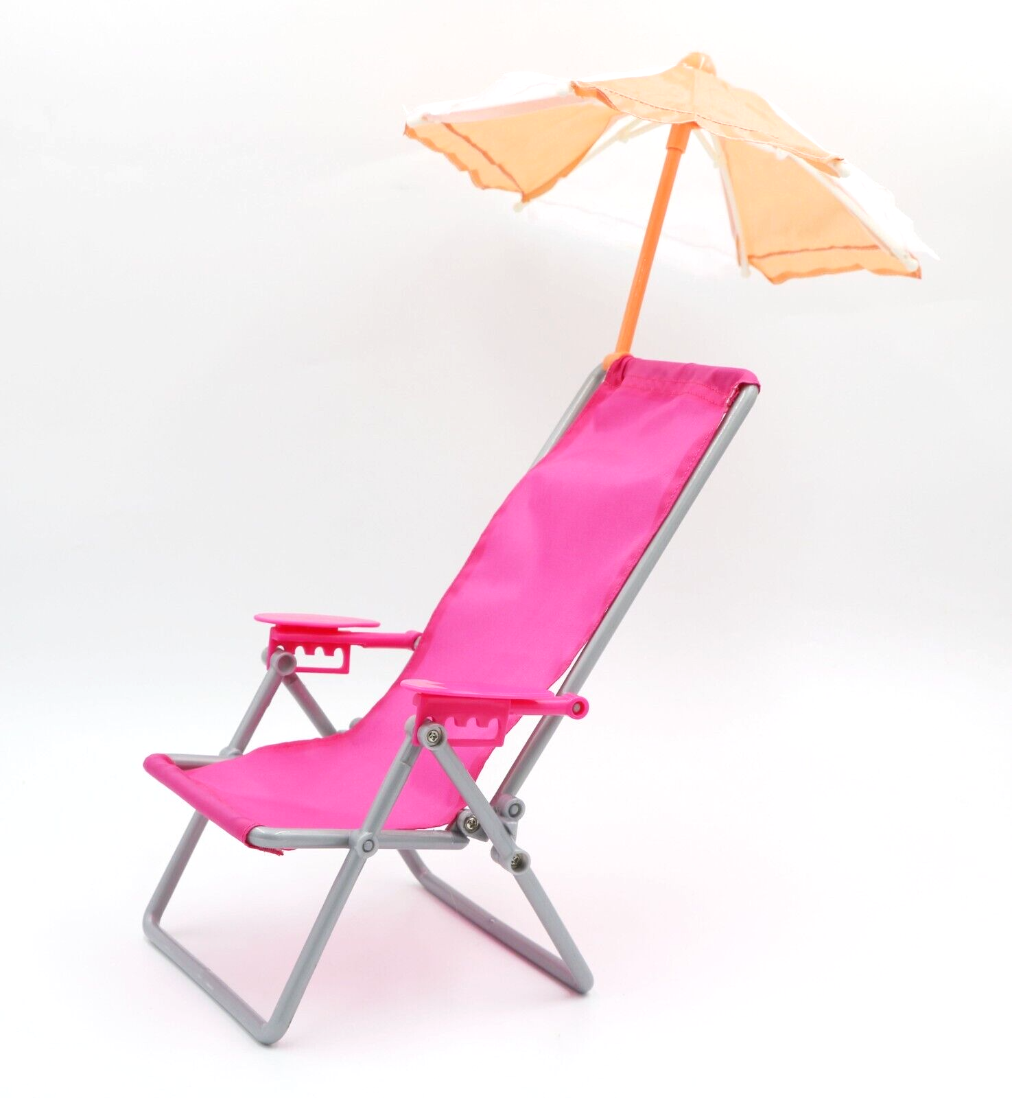 Folding Beach Chair & Sun Umbrella set fits 18'' doll fun summer