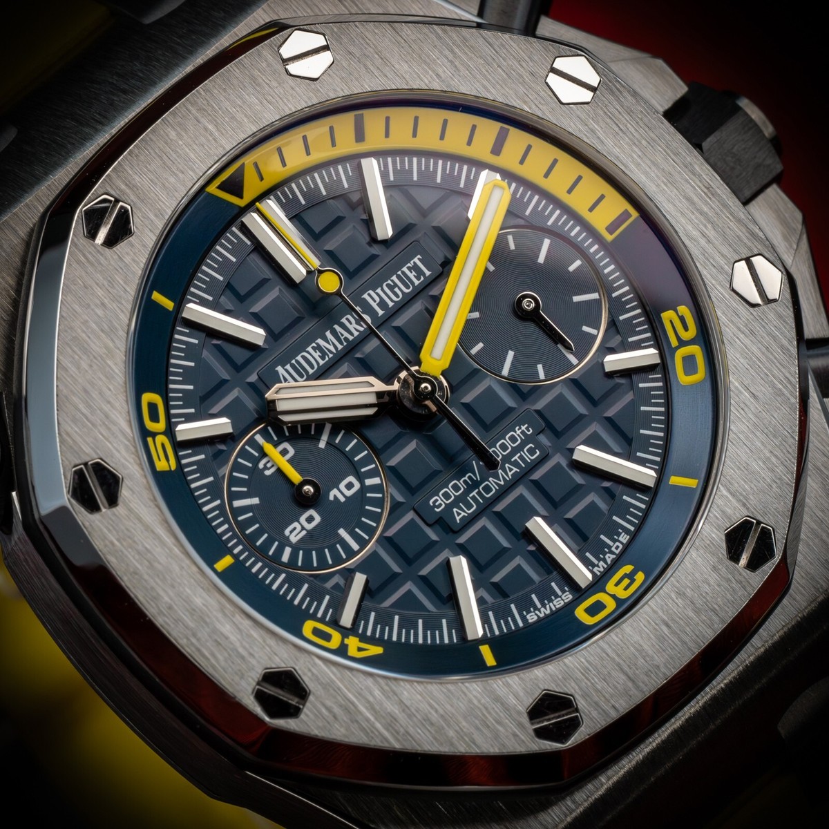 Audemars Piguet Royal Oak Offshore Diver Yellow Blue Chrono