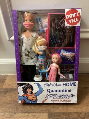 Custom Ooak Workin From Home Pandemic Quarantine Barbie Doll