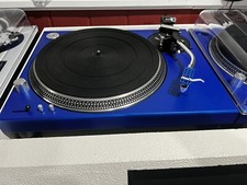 Technics Sl-1200 First Model 1st Generation Sl1200 Mk1 Custom Blue Pair