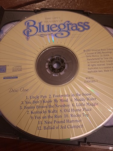 Time Life's Treasury Of Bluegrass Disc One Only CD - Picture 5 of 6
