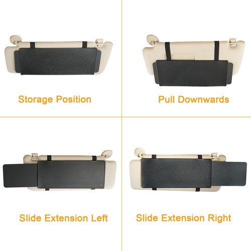 Leather Sun Visor Extender WANPOOL Car Visor Antiglare Sun Shade for