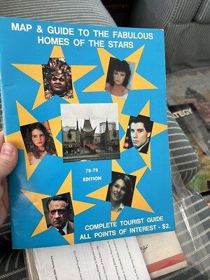 1978-1979 Map & Guide To The Fabulous Homes Of The Stars Hollywood ...