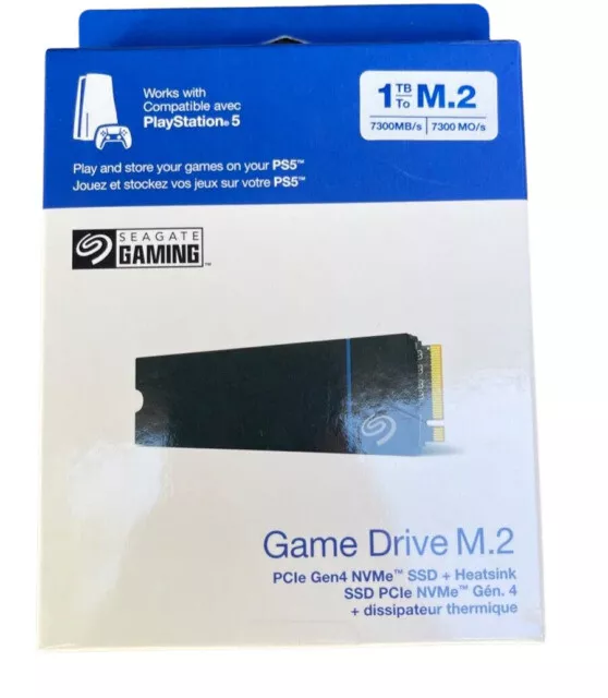 Seagate Game Drive M.2 1TB Internal SSD PCIe Gen 4 x4 NVMe with Heatsink  for PS5