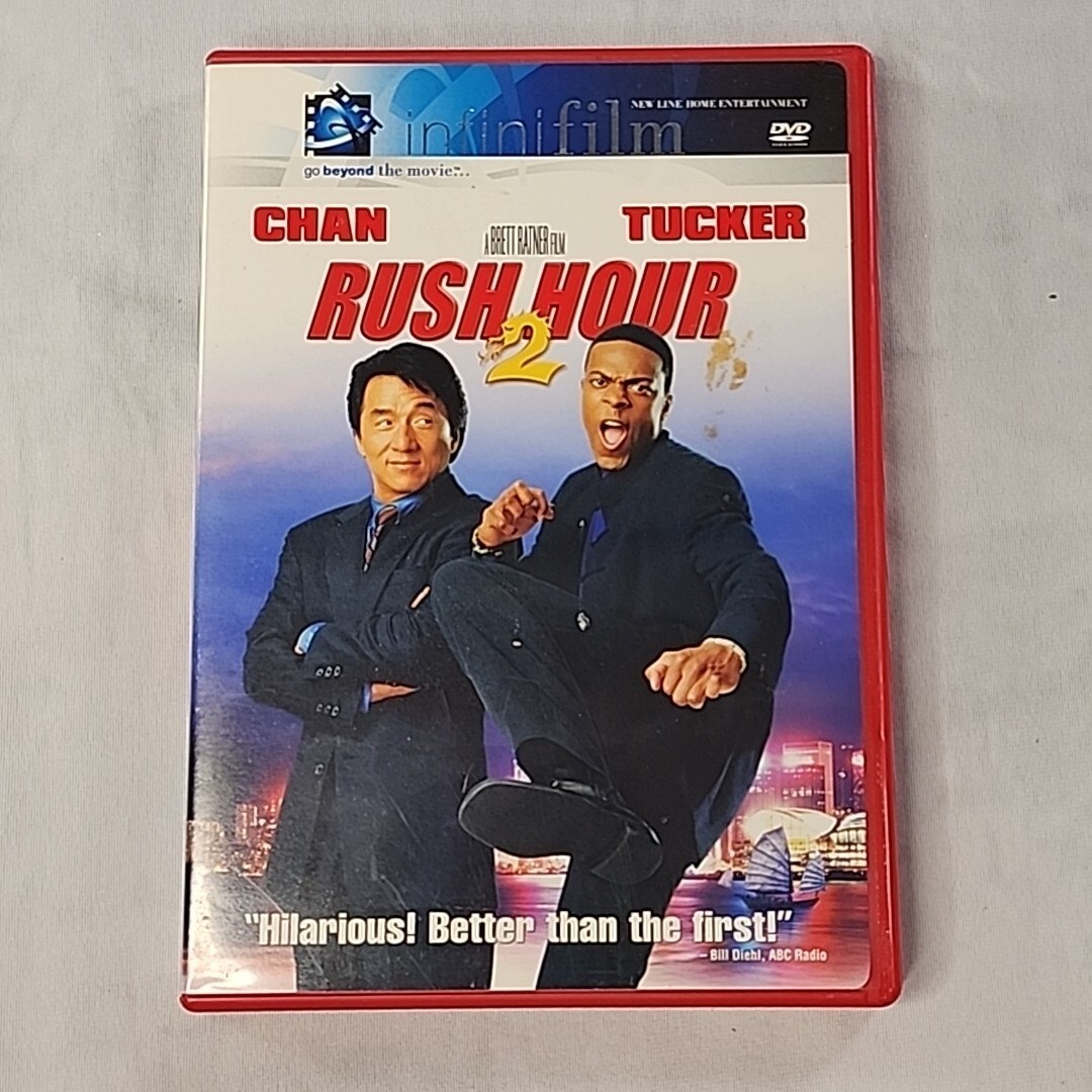 Rush Hour 2 DVD Action comedy 2001 PG13 Jackie Chan Chris Tucker ...
