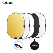 47" x 31" Light Reflector Oval 5 in 1 Panel Studio Photography Photo Collapsible