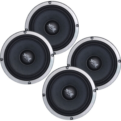 4) SHCA SH-EL84 8'' Midrange Loudspeakers 4 ohm (Four Speakers) 1100 Watts 