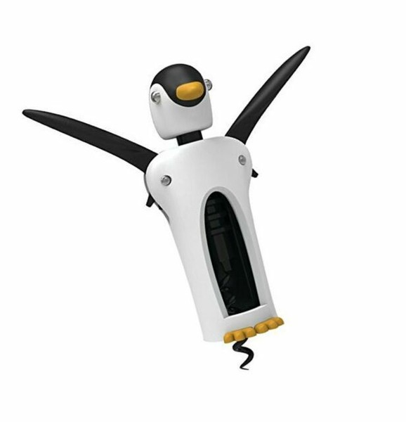 Kingsley South Pole Penguin Soft Touch Winged Wine Opener Corkscrew by