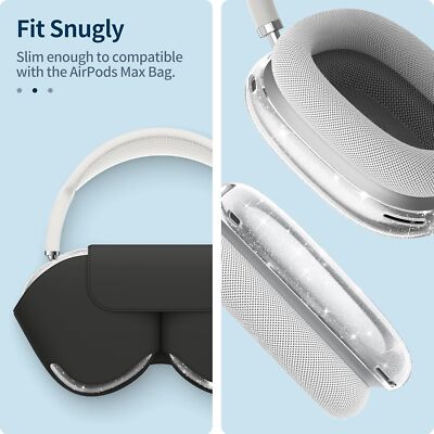 4-in-1 Silikon-Schutzhülle Für AirPods Max – Transparente Abdeckung Für Ohrmuscheln, Polster & Kopfband