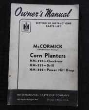 1949 Mccormick-Deering " Hm 220 221 222 Maïs Pot de Fleur " Opérateurs et Manuel