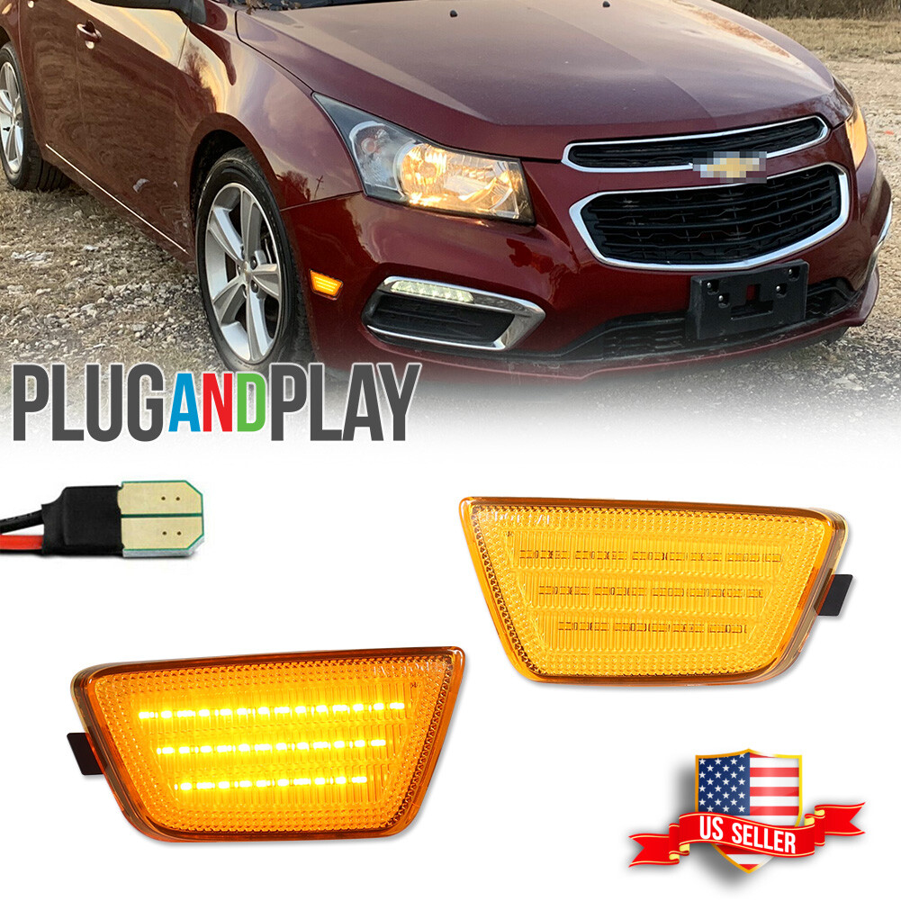 LIDSCURA Bumper Marker Light Set - Left & Right Side Replacement For Chevy Cruze 2011-2016 - View #10