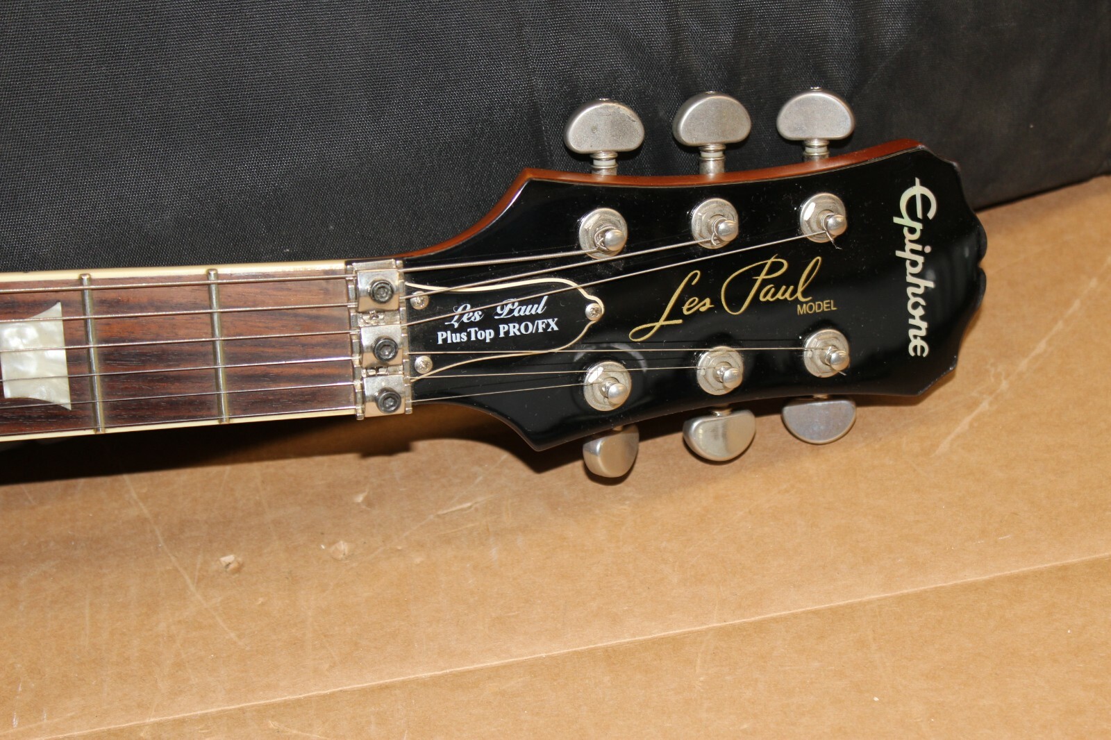 Epiphone Les Paul Plustop Pro Fx Vintage Sunburst Floyd Rose Trem Factory 2nd For Sale Online Ebay