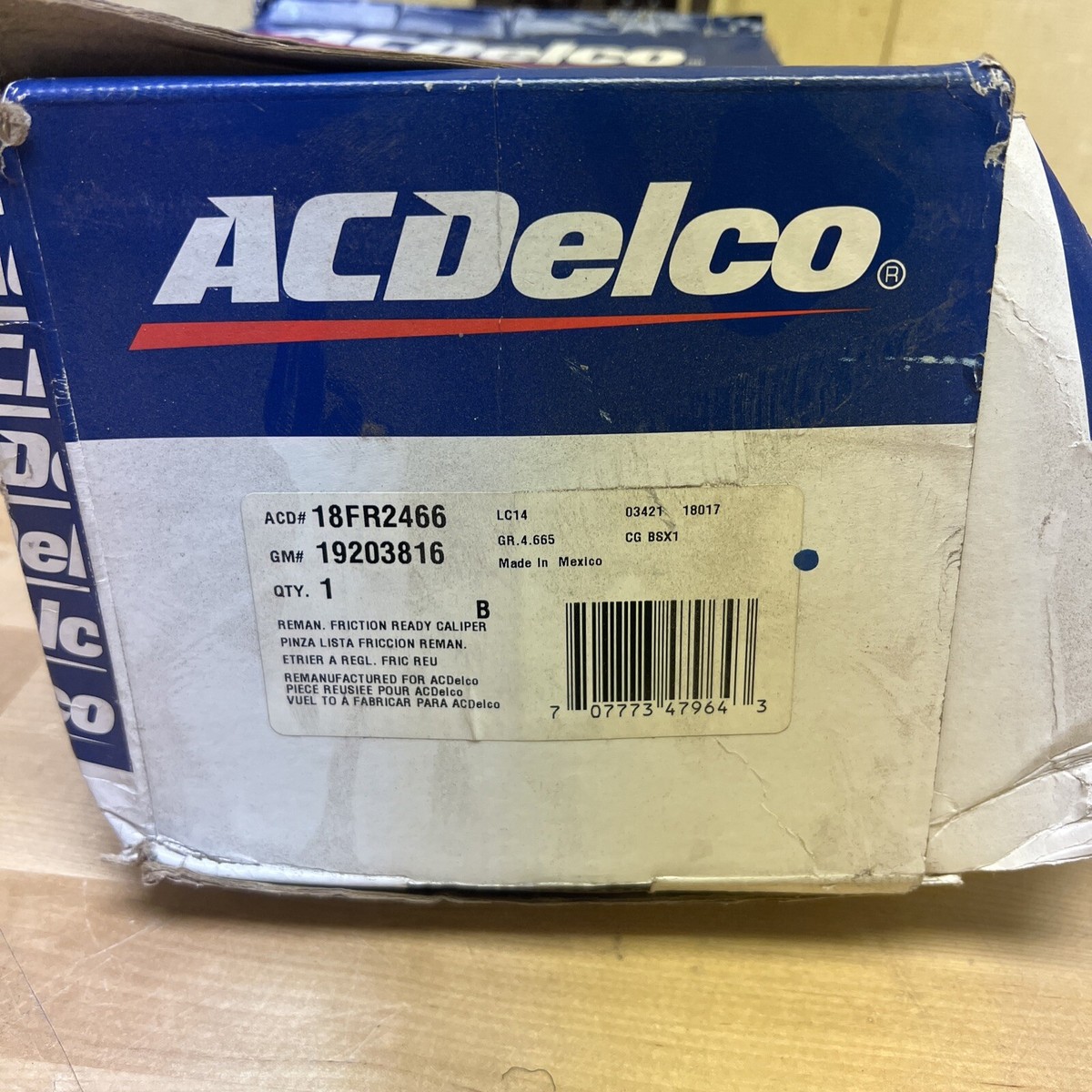 ACDelco 18FR2466 Friction Ready Brake Caliper Front Driver Side | eBay