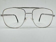 Pierre Cardin PC 105 Gunmetal Aviator Eyeglass Frame 59-17-140