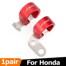 For Honda XR125L XR150L XR190L CNC Brake Line Hose Guide Front Cable Clamp Red