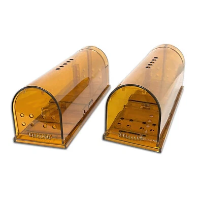 VOSSBACH 2x Lebend Mausefalle Maus Köderfalle Extra Groß Nager Mäuse Falle Lebendfalle