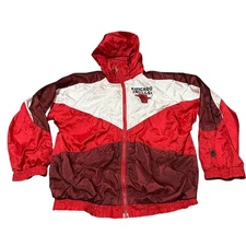 Vintage NBA Chicago Bulls Jump Ball Club Mighty Mac Sports Jacket Kids Youth L