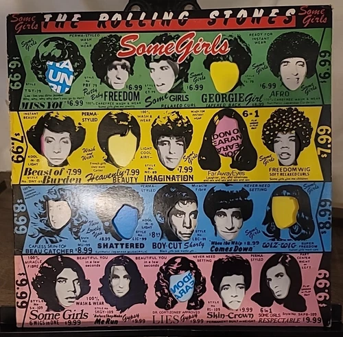 Rolling Stones Some Girls 1978 1st RI Press w/Die-Cut Sleeve & Insert COC 39108