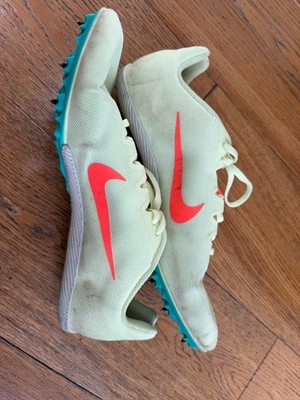 Nike Zoom Rival M9 Hurdle Sprint Volt Track Spikes Shoes Sz 