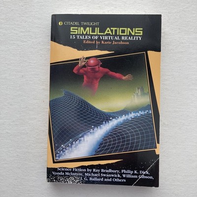 Vintage Simulations 15 Tales Of Virtual Reality Citadel Paperback 1993 Black