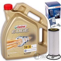 Bosch ÖLfilter 1457429619+CASTROL 5W30 FüR 1.9 TDI Audi A3 A4 VW Golf 4 Bora 1J