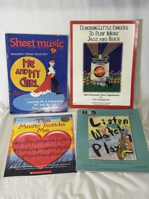 Kids Piano Music Book Lot Teaching Little Fingers Jazz Rock Me And My Girl